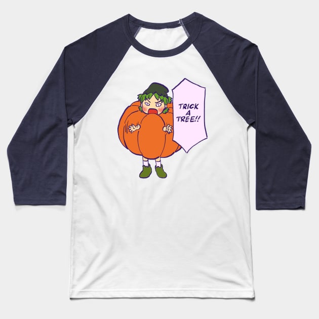 I draw that pumpkin yotsuba trick or treat / yotsubato Baseball T-Shirt by mudwizard